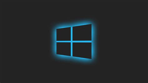 7680x4320 Resolution Windows 10 Logo Blue Glow 8k Wallpaper