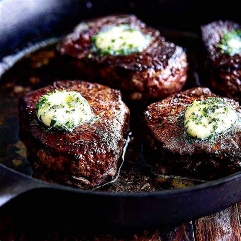 Cast Iron Pan Seared And Oven Finished Restaurant Style Filet Mignon