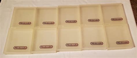 Nintendo Brand Nes Game Plastic Hard Clamshell Cases Lot Of