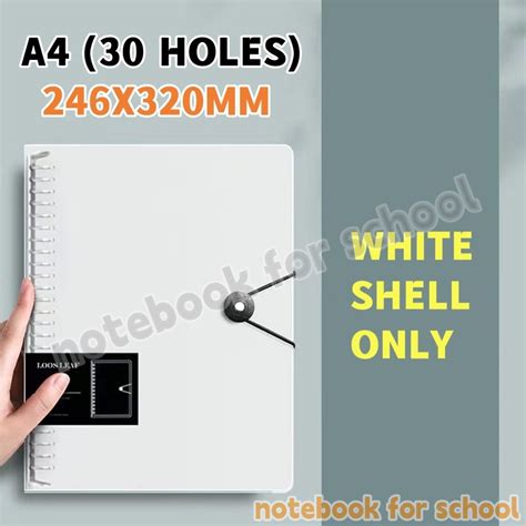 A5 B5 Loose Leaf Refill Binder Notebook Replacable Metal Ring Writing