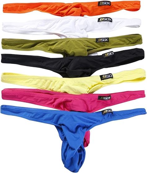 Yufeida Herren Strings Tangas Unterw Sche Sexy Low Rise Bikini Slips Short Hose Er Pack