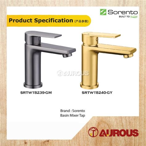 Sorento Bathroom Toilet Mm Cartridge Basin Mixer Tap Hot Cold Water Tap Basin Faucet