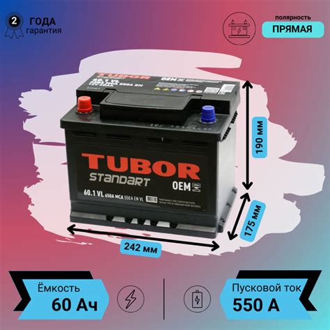 Аккумулятор автомобильный TUBOR Серия ТУБОР STANDART купить по выгодной ...