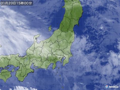 過去の気象衛星東日本2024年01月20日 日本気象協会 Tenkijp