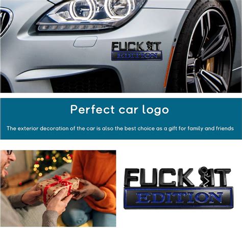 Fuck It Edition Emblema para automóvil calcomanías decorativas para parachoques de auto