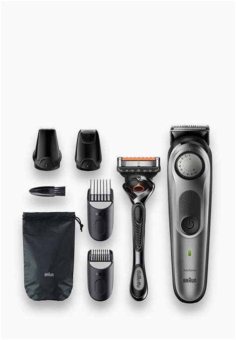 Триммер Braun для бороды и усов BT7340 с 4 насадками + Бритва Gillette ...