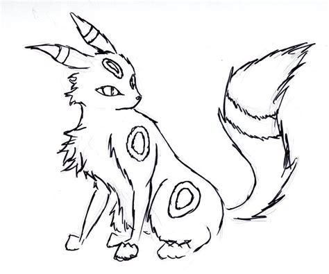Umbreon Coloring Pages Free Printable Activity Shelter Umbreon 496