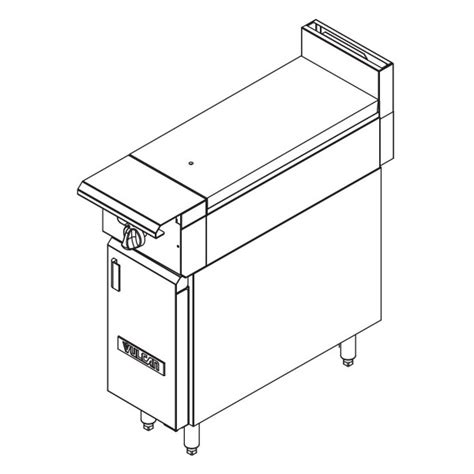 Vulcan V HB Natural Gas V Series Cabinet Base Wide Burner Full Hot Top Heavy Duty