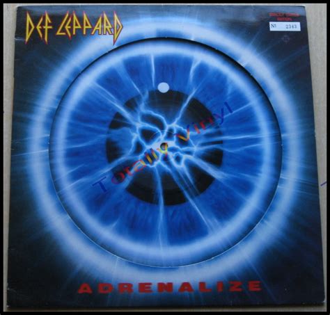 Totally Vinyl Records Def Leppard Adrenalize Lp Numbered Picture Disc Special Cover