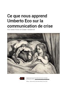 Ce Que Nous Apprend Umberto Eco Sur La Communication De Crise Par