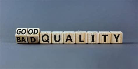 good  bad quality symbol turned wooden cubes  changed words bad