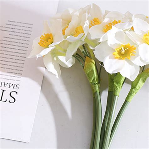 Bouquet Artificial Flower No Withering Photo Props Fake Narcissus