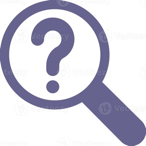 Magnifying Glass Question Mark Decoration Design Png