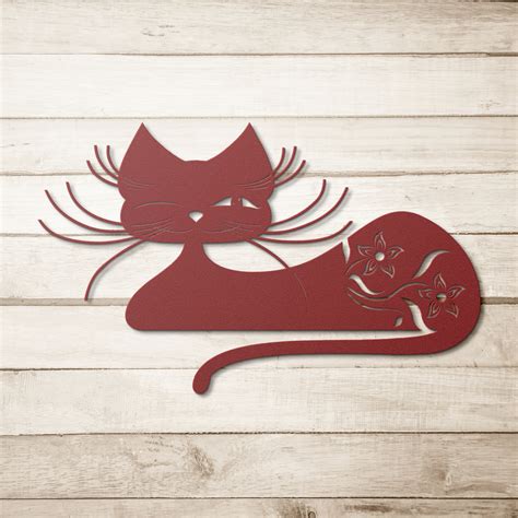 Cat Metal Wall Art Metal Cat Art Cat Wall Art Cat Decor for - Etsy