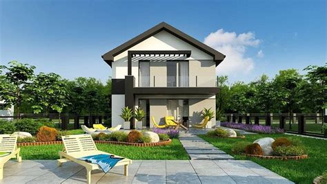 Компактный двухэтажный дом 8 на 11 | ДОМ4М Украина