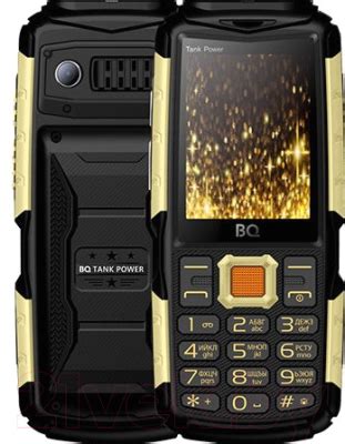BQ Tank Power BQ-2430 (черный/золото) Мобильный телефон 2 SIM-карты ...