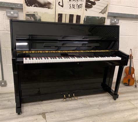 Black Gloss Modern Upright Piano — Pianos Direct