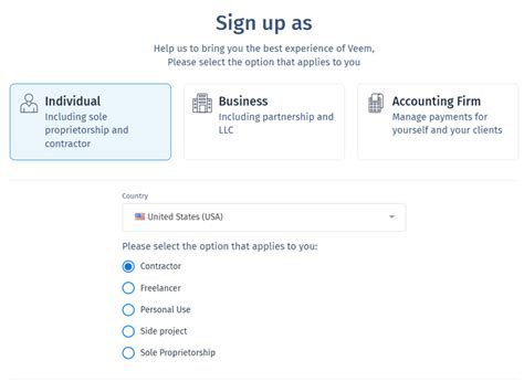 How to Create an Individual/Personal Account