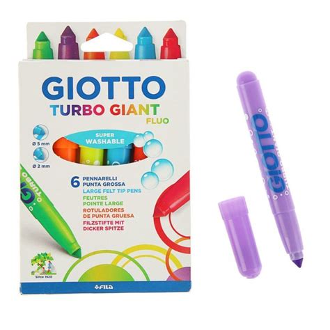 Фломастеры Turbo Giant флуоресцентные (6 цветов) | Giotto ...