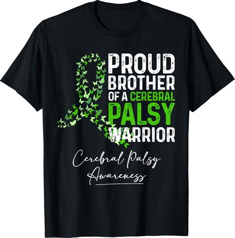 Hot Trending T Shirt With Proud Brother Of A Cerebral Palsy Warrior Cp Awareness Walmart