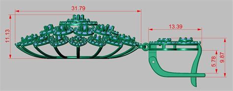 Earring 3d Model 3d Printable Model 0054 10 Free 3d Model 3d Printable