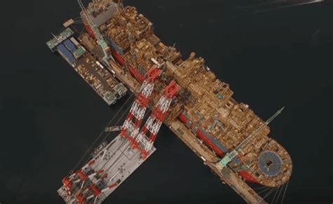 shell prelude worlds  flng project takes shape beneath