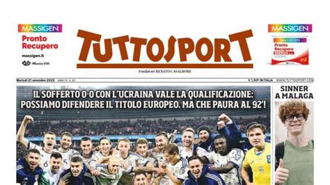 Prima Pagina Italia Agli Europei Col Brivido Tuttosport Rieccoci