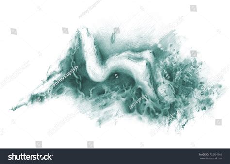 Lying Naked Woman Pencil Drawing Stock Illustration 732424285