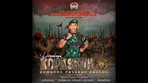 Dirgahayu Kopassus Komando Pasukan Khusus Youtube