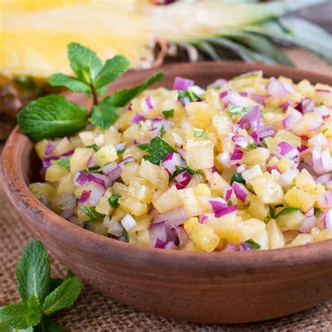 Pineapple Salsa Recipe The Daring Gourmet