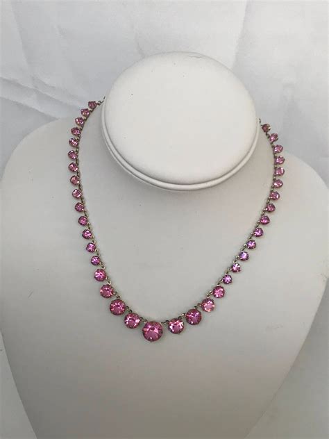 Pink Rhinestone Necklace At Tracey Parmelee Blog