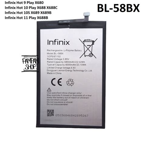 Jual Baterai BL BX BL BX Infinix Hot Play X Hot Play X