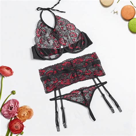 Sexy Hot Erotic Embroidery Lingerie TD Mercado