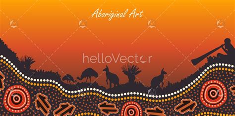 Australia Aboriginal Poster Design Download Graphics And Vectors