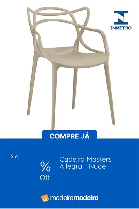 Cadeira Masters Allegra Nude Madeiramadeira Cadeira Masters Cadeira
