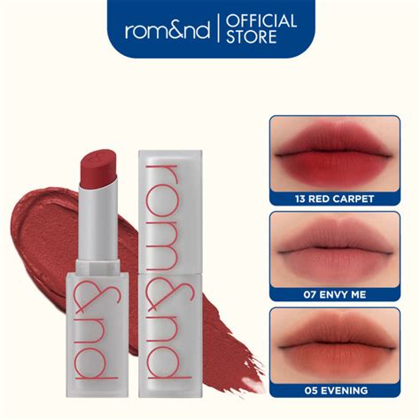 Rom nd Son thỏi lì lên màu siêu xinh Hàn Quốc Romand Zero Matte Lipstick Shell Beach Nude