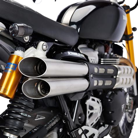 Slash Cut Shotgun Exhaust For Triumph Scrambler 1200 Xc Xe