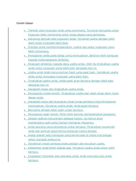 contoh ulasan guru kelas