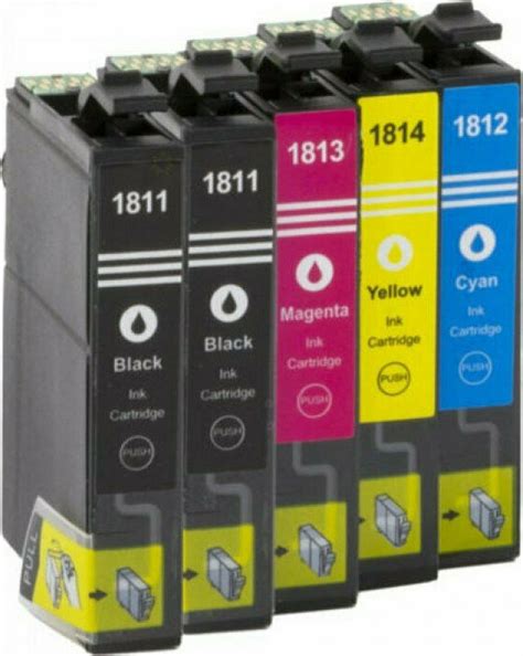 Πακέτο Συμβατών Μελανιών Εκτυπωτή InkJet Epson T1811 T1812 T1813 T1814