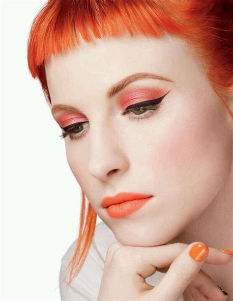 Hayley Williams Orange Hair Bangs Hayley Williams Hairstyles With