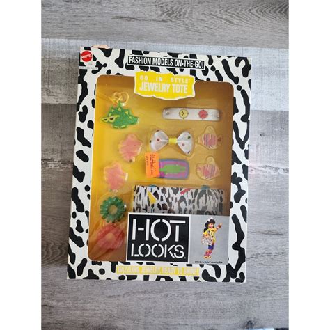 Vintage Mattel Hot Looks Go In Style Jewelry Tote Etsy