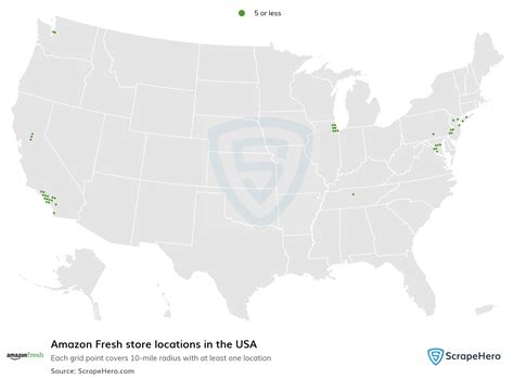List of all Amazon Fresh store locations in the USA - ScrapeHero Data Store