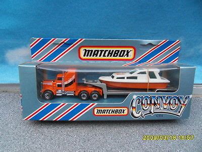 Vintage Matchbox Convoy Cy Kenworth Boat Transporter Boxed