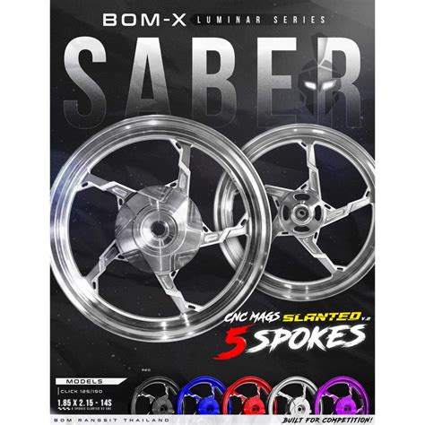 Bom Rangsit Bomx Saber Cnc Mags Click Aerox V V Mio M