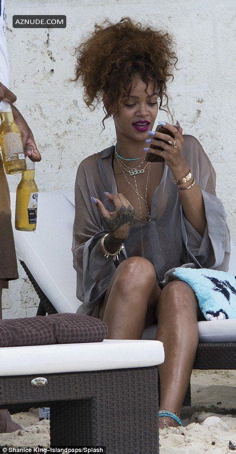 Rihanna In A Bikini In Barbados Aznude