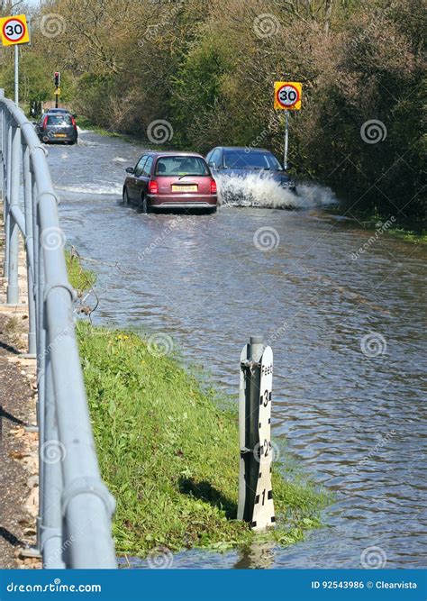 Floods. Global Warming. Traffic Disruption. Editorial Photo - Image of
