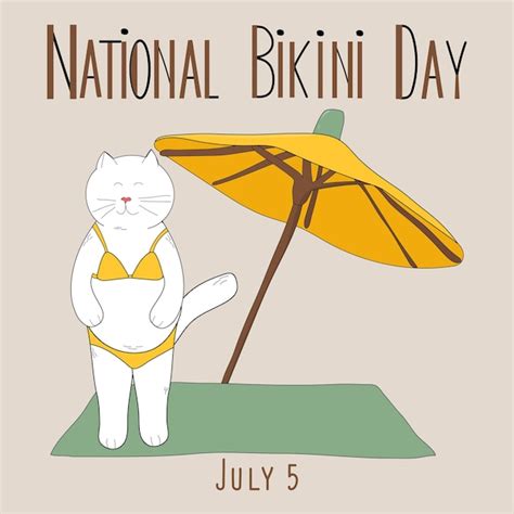 Premium Vector National Bikini Day