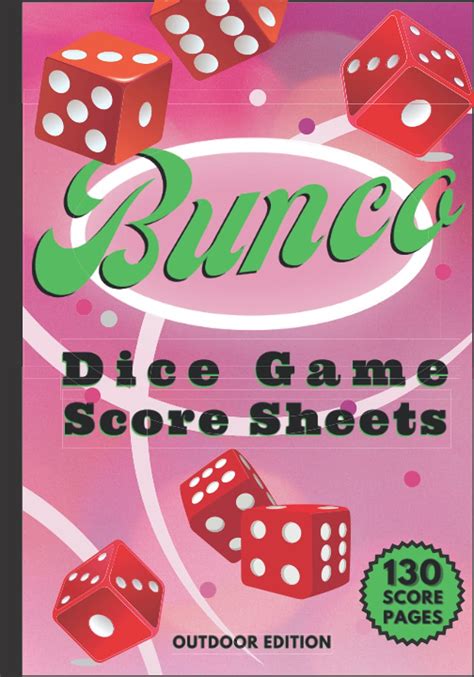 Buy Bunco Dice Game Score Sheets Outdoor Edition Social Game Score