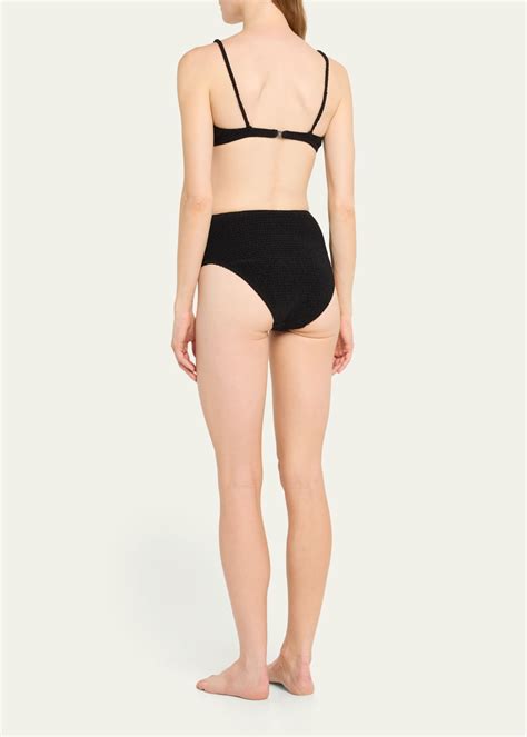 Toteme Smocked Bikini Bottoms Bergdorf Goodman