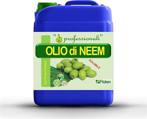 Fitokem Olio Di Neem Per Piante Litri Biologico Idrosolubile Contro